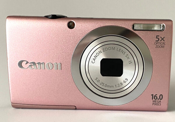 Canon PowerShot A2400 IS Pink Compact Digital Camera - Image 4