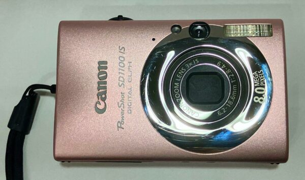Canon PowerShot SD1100 IS Pink Digital ELPH w/NEW Charger,Batteries, PINK CASE