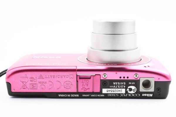 Nikon COOLPIX S3100 14MP Digital Compact Camera Fresh Pink w/strap chager [Exc] - Image 6