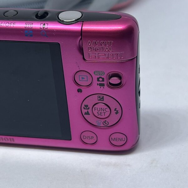 CANON IXUS 130 - 14MP Pink - Compact Digital Camera w Case Charger And Battery - Image 7
