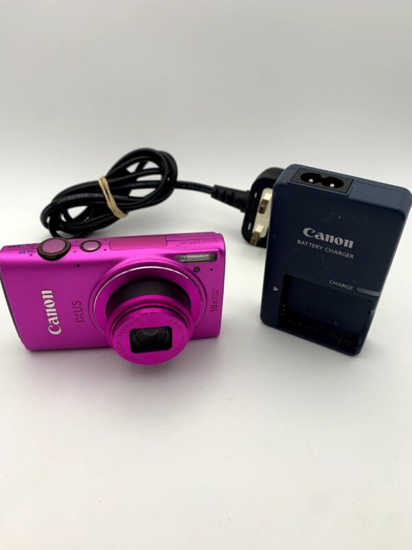 Canon IXUS 255 HS Digital Camera Pink With WiFi / 12.1 MP