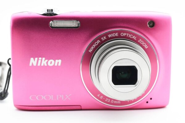 Nikon COOLPIX S3100 14MP Digital Compact Camera Fresh Pink w/strap chager [Exc] - Image 3