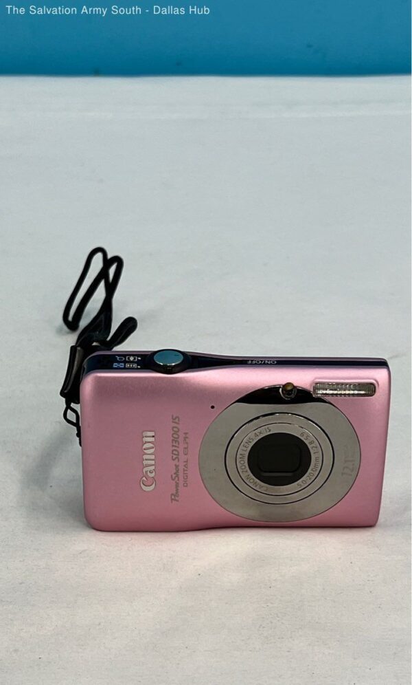 Canon Powershot SD1300 IS 12.1MP Digital Camera Pink w/ 2GB SD Card - Tested - Image 3