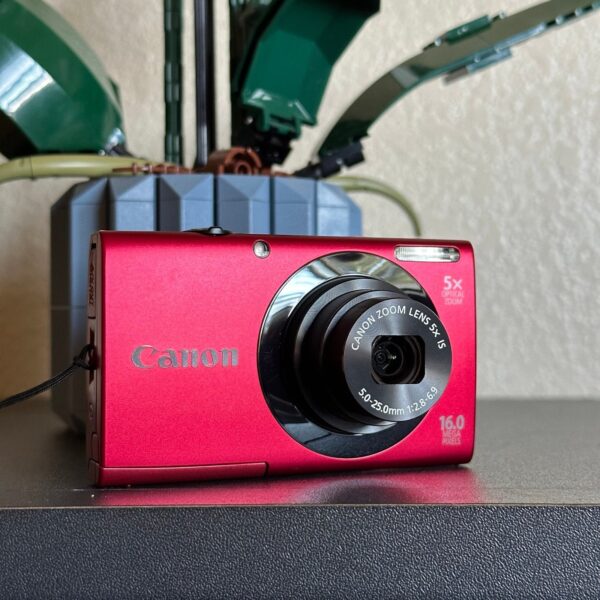 Canon PowerShot A3400 IS Touch Screen Digital Camera Red 16MP Digicam Compact - Image 4