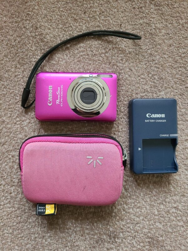 Canon Powershot elph 100 Hs PINK with accessories