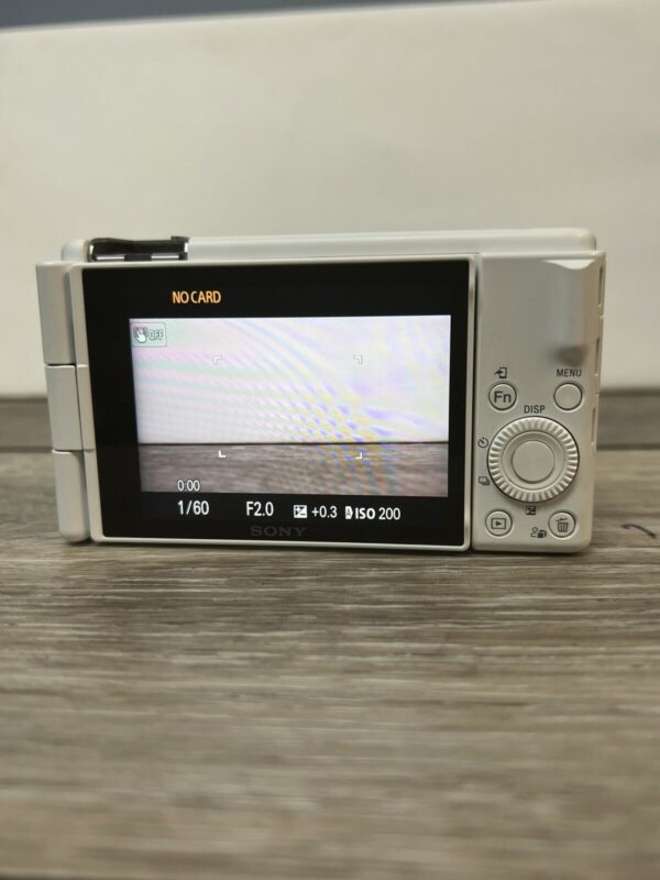 Sony ZV-1F 20.1MP Vlogging Digital Camera 4K Video White - Image 2