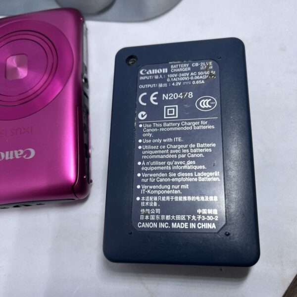 CANON IXUS 130 - 14MP Pink - Compact Digital Camera w Case Charger And Battery - Image 18