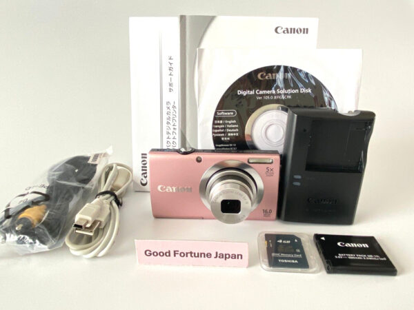 Canon PowerShot A2400 IS Pink Compact Digital Camera - Image 2