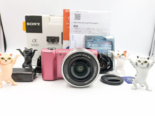 Mint Sony Alpha a5000 20.1MP Digital Camera Pink W/16-50mm Lens1Day Ship y081