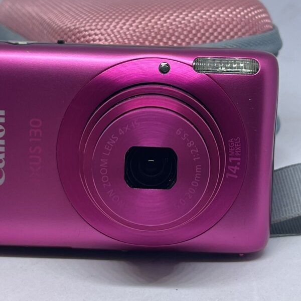 CANON IXUS 130 - 14MP Pink - Compact Digital Camera w Case Charger And Battery - Image 16