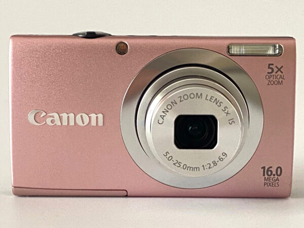 Canon PowerShot A2400 IS Pink Compact Digital Camera - Image 3
