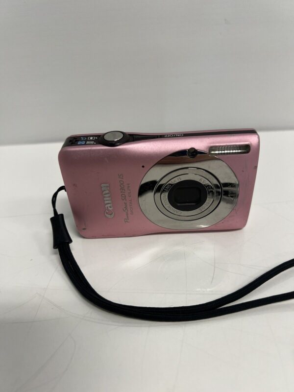 Canon Powershot SD1300 IS Digital ELPH 12.1MP 4X ZOOM Pink Camera - Image 5