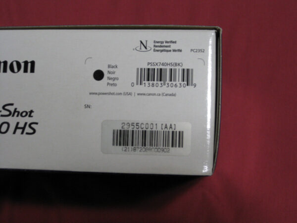 Canon PowerShot SX740 HS -- Unused/Open Box-- - Image 2