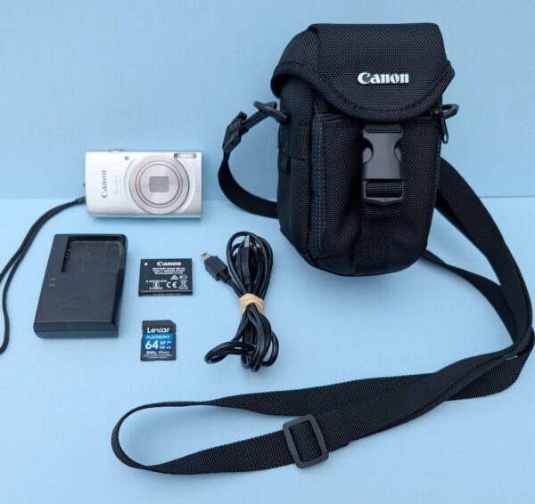 Canon PowerShot ELPH 180 20.0MP 8X Digital Camera Lot Bundle (Tested & Working) - Image 2