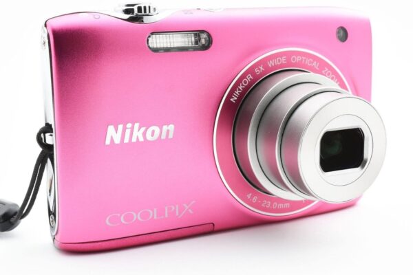 Nikon COOLPIX S3100 14MP Digital Compact Camera Fresh Pink w/strap chager [Exc] - Image 4