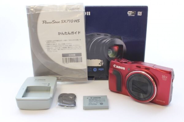[Mint in Box] Canon PowerShot SX710 HS Red 0.3MP Compact Digital Camera 30x wide