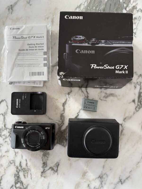 Canon PowerShot G7 X Mark II 20.1 MP Compact Digital Camera - Black