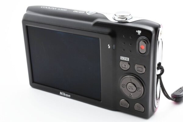 Nikon COOLPIX S3100 14MP Digital Compact Camera Fresh Pink w/strap chager [Exc] - Image 8