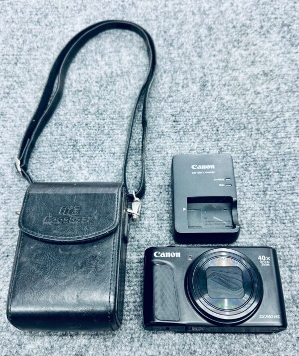 Canon PowerShot SX740 HS 20.3MP Compact Digital Camera w/ Battery, Charger, Case