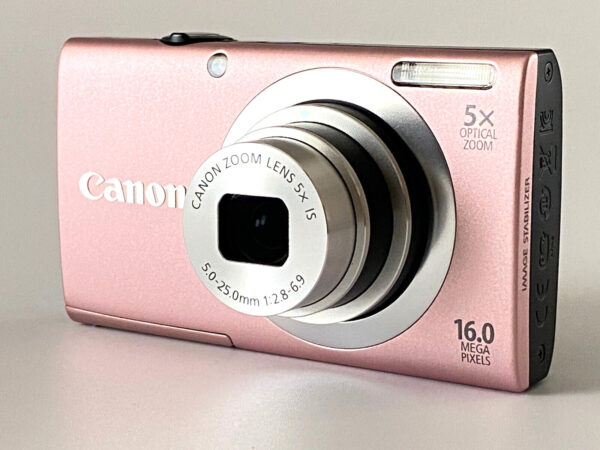 Canon PowerShot A2400 IS Pink Compact Digital Camera - Image 6