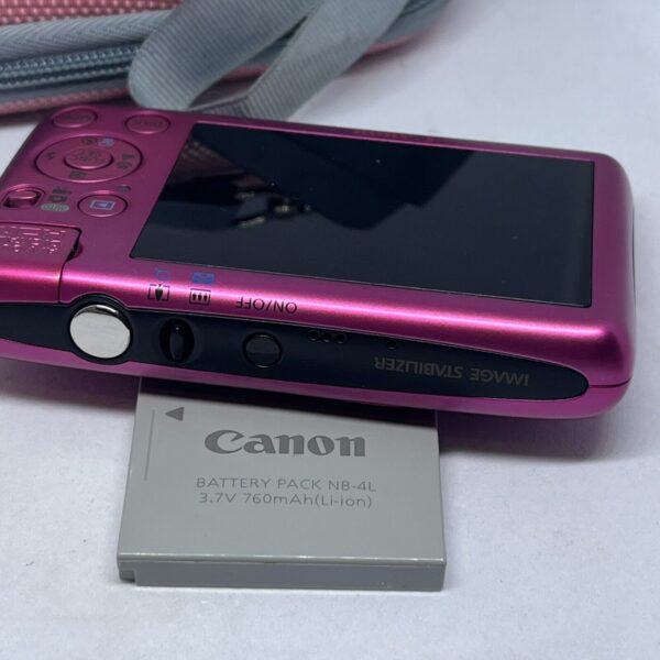 CANON IXUS 130 - 14MP Pink - Compact Digital Camera w Case Charger And Battery - Image 4